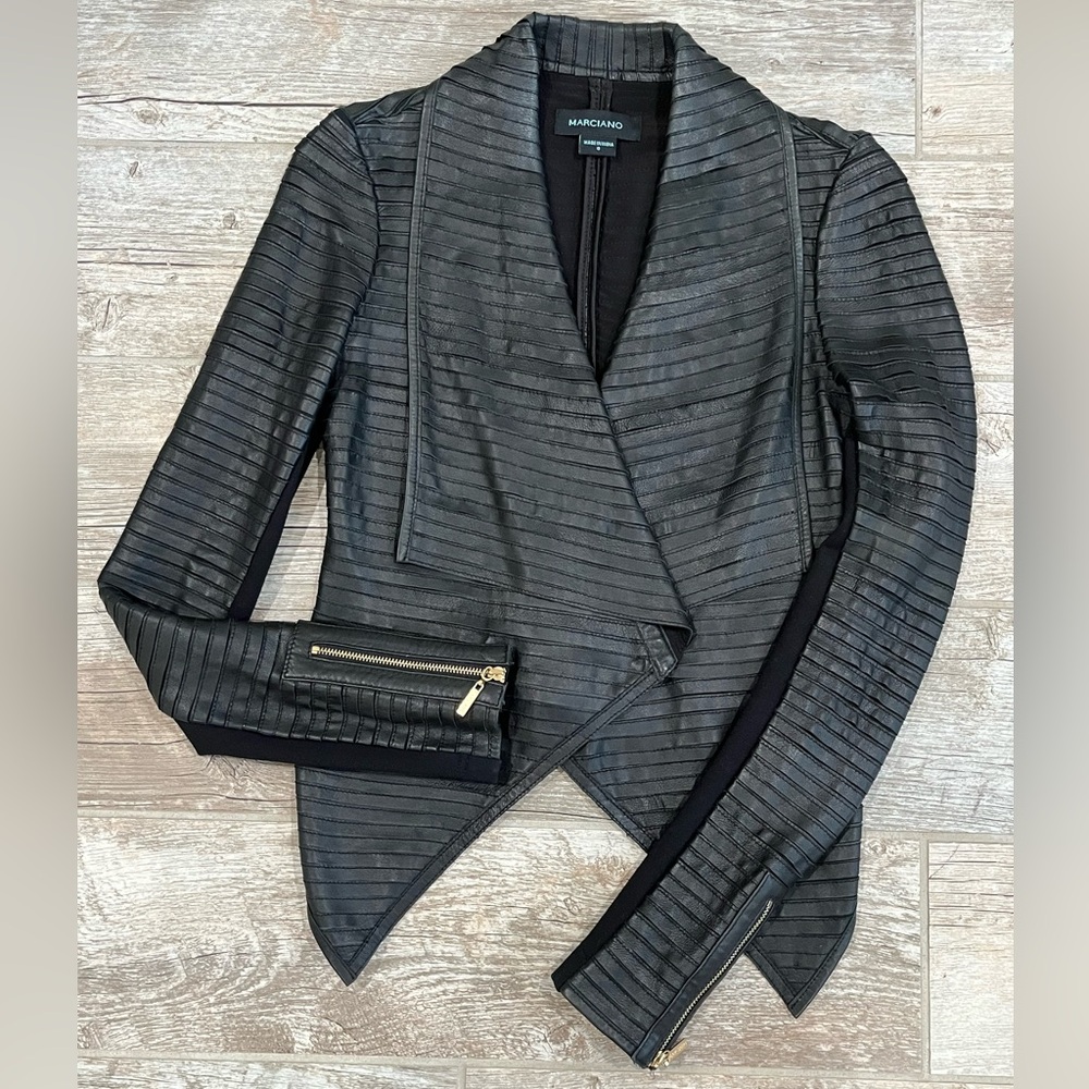 Marciano Black Leather Jacket